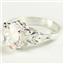 SR302, Rose Quartz,  925 Sterling Silver Ring