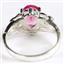 SR302, Created Pink Sapphire, 925 Sterling Silver Ring