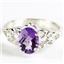 SR302, Amethyst, 925 Sterling Silver Ring