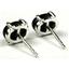 925 Sterling Silver Post Earrings, Black Onyx, SE002C