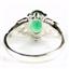 SR302, Russian Nanocrystal Emerald, 925 Sterling Silver Ring