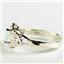 SR302, Created White Opal, 925 Sterling Silver Ring