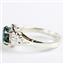 SR302, Created Black Opal, 925 Sterling Silver Ladies Ring