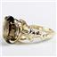 10K, 14K or 18K Gold Angel Ring, Smoky Quartz (Concave Cut), R154
