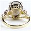 10K, 14K or 18K Gold Angel Ring, Smoky Quartz (Concave Cut), R154