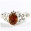 SR302, Created Red Brown Opal, 925 Sterling Silver Ring