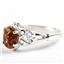 SR302, Created Red Brown Opal, 925 Sterling Silver Ring