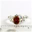 SR302, Created Red Brown Opal, 925 Sterling Silver Ring