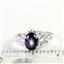 925 Sterling Silver Ladies Ring, Black Star Sapphire, SR302