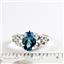 SR302, London Blue Topaz, 925 Sterling Silver Ring