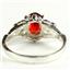 SR302, Garnet CZ, 925 Sterling Silver Ring