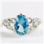Paraiba Topaz, 925 Sterling Silver Ladies Ring, SR302