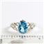 Paraiba Topaz, 925 Sterling Silver Ladies Ring, SR302