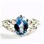 SR302 Neptune Garden Topaz, 925 Sterling Silver Ladies Ring