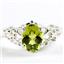 SR302, Peridot, 925 Sterling Silver Ring