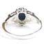 925 Sterling Silver Ladies Ring, Natural Blue Star Sapphire, SR302