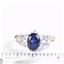 925 Sterling Silver Ladies Ring, Natural Blue Star Sapphire, SR302