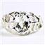 925 Sterling Silver Men's Nugget Ring, Silver Topaz, SR168