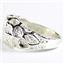 925 Sterling Silver Men's Nugget Ring, Silver Topaz, SR168