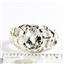 925 Sterling Silver Men's Nugget Ring, Silver Topaz, SR168