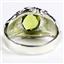 925 Sterling Silver Men's Nugget Ring, Peridot, SR168