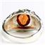 925 Sterling Silver Men's Nugget Ring, Created Padparadsha Sapphire, SR168