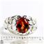 925 Sterling Silver Men's Nugget Ring, Created Padparadsha Sapphire, SR168