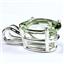 925 Sterling Silver Pendant, Green Amethyst (Prasiolite), SP040
