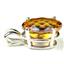 925 Sterling Silver Pendant, Twilight Fire Topaz, SP040
