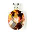 925 Sterling Silver Pendant, Twilight Fire Topaz, SP040