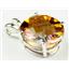 925 Sterling Silver Pendant, Twilight Fire Topaz, SP040