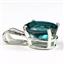 925 Sterling Silver Pendant, Paraiba Topaz,  SP002
