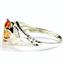 SR137, Champagne CZ, 925 Sterling Silver Ring