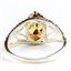 SR137, Champagne CZ, 925 Sterling Silver Ring