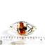 SR137, Champagne CZ, 925 Sterling Silver Ring