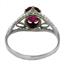 SR137, Created Ruby, 925 Sterling Silver Ring