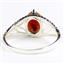 SR137, Red Brown Created Opal, 925 Sterling Silver Opal