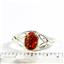 SR137, Red Brown Created Opal, 925 Sterling Silver Opal