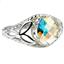 14k Gold Leverback Earrings, Mercury Mist Topaz, E001