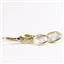 14k Gold Leverback Earrings, Cubic Zirconia, E101