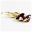 14k Gold Leverback Earrings, Mozambique Garnet, E001