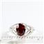 SR137, Garnet CZ, 925 Sterling Silver Ring