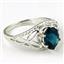 SR137, London Blue Topaz, 925 Sterling Silver Ring