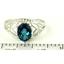 SR137, London Blue Topaz, 925 Sterling Silver Ring