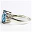 SR221, Swiss Blue Topaz, 925 Sterling Silver Ring