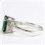 SR221, Russian Nanocrystal Emerald, 925 Sterling Silver Ring