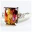 SR221, Twilight Fire Topaz, 925 Sterling Silver Ring
