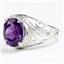 SR083, Amethyst, 925 Sterling Silver Ladies Ring