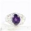 SR083, Amethyst, 925 Sterling Silver Ladies Ring