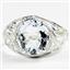 SR083, Aquamarine, 925 Sterling Silver Ladies Ring